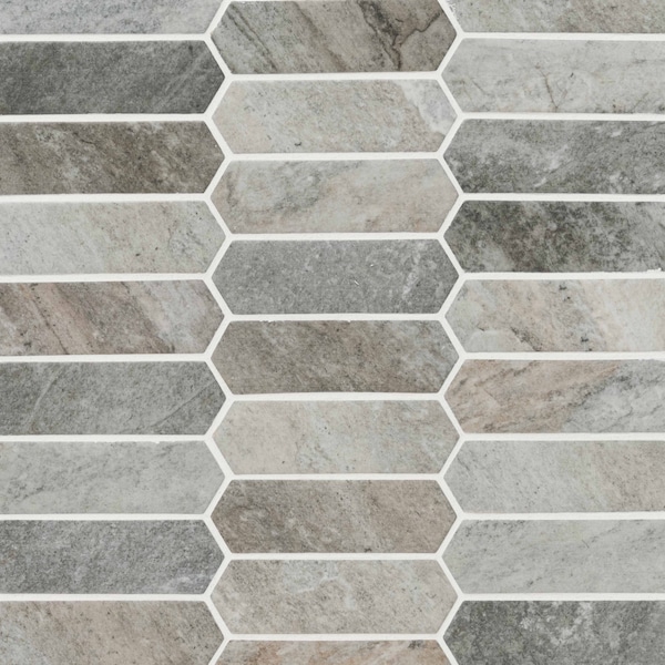 Stonella Picket SAMPLE Glass Mesh-Mounted Mosaic Tile